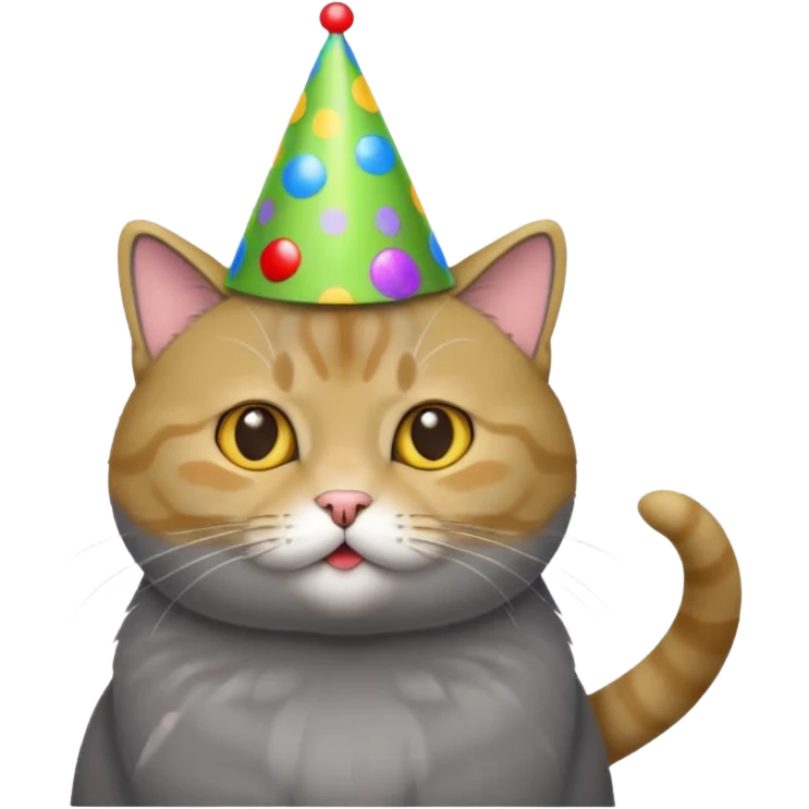 chartreux qui fait la fête emoji