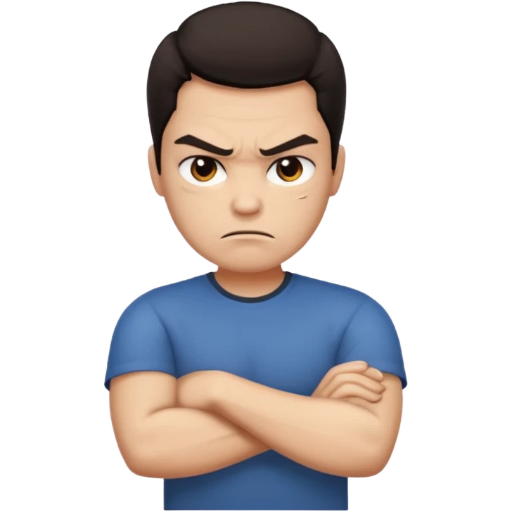 angry face with arms crossed emoji
