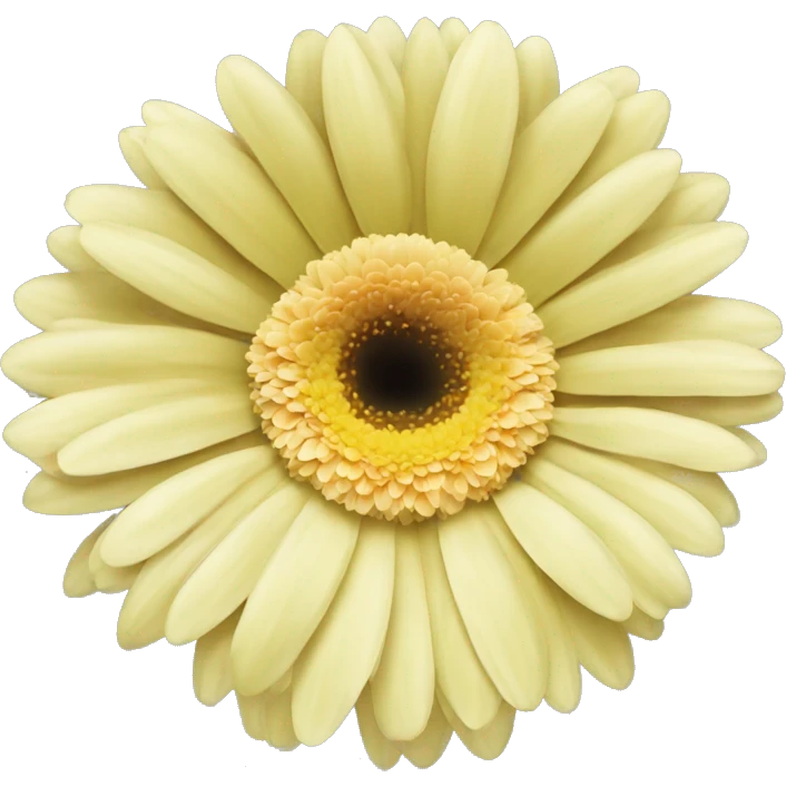 light yellow one flower gerbera emoji