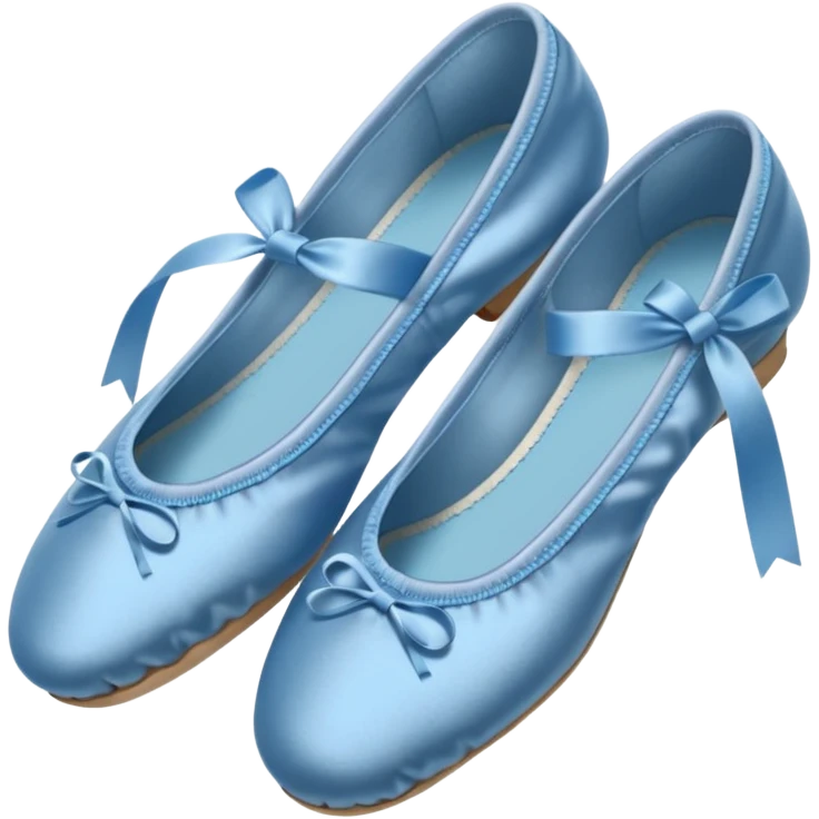 Blue ballet shoes emoji