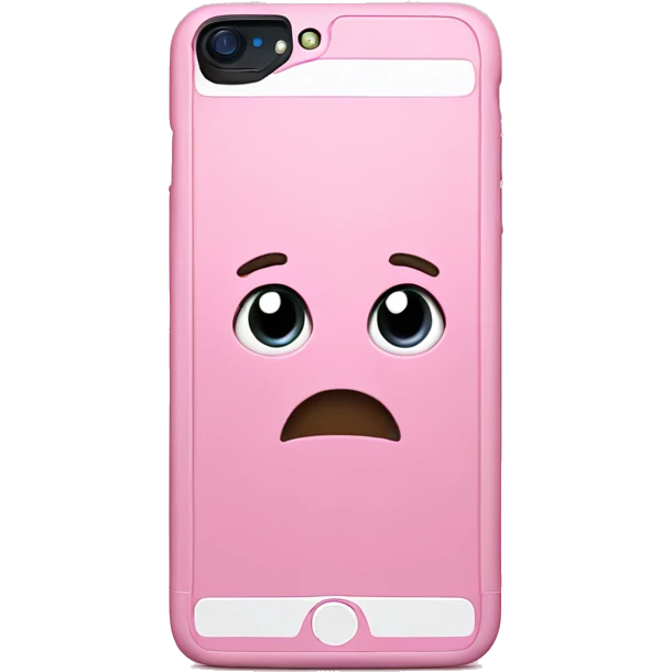 Pink iPhone 15 plus emoji