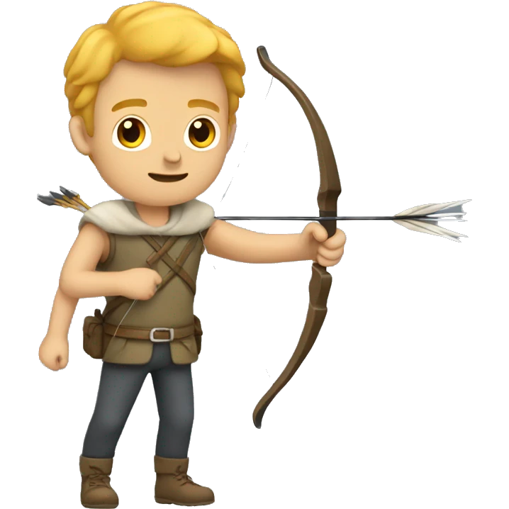A guy with bow and arrows emoji
