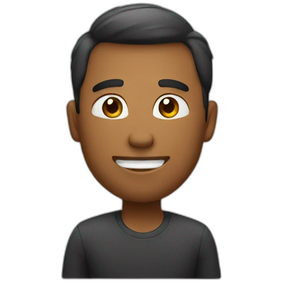 A man say thanks emoji