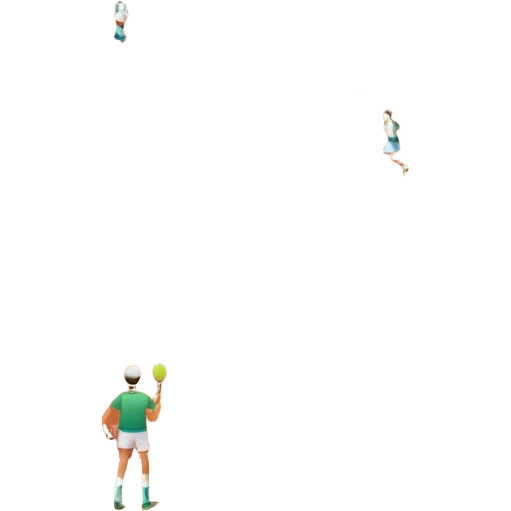 A tennis court at the Roland Garros tournament, with the iconic clay surface and a tennis ball bouncing near the net. The scene evokes the energy and excitement of the grand event, with vibrant crowds in the stands and a competitive atmosphere. emoji