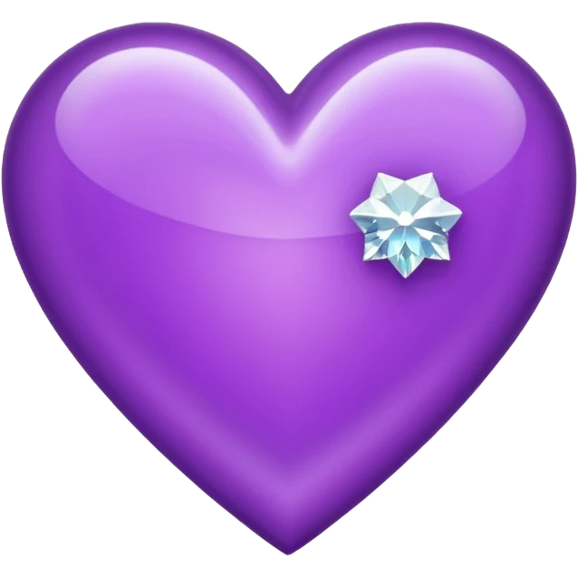 purple heart with diamond around it emoji