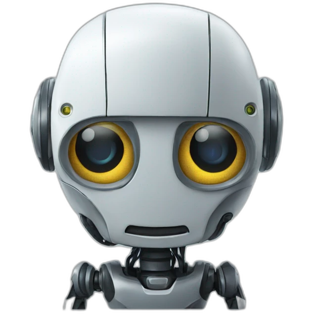 Robot with rivit emoji