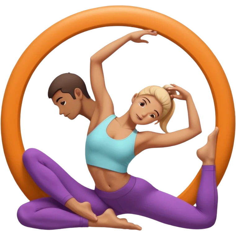 yoga wheel pose emoji