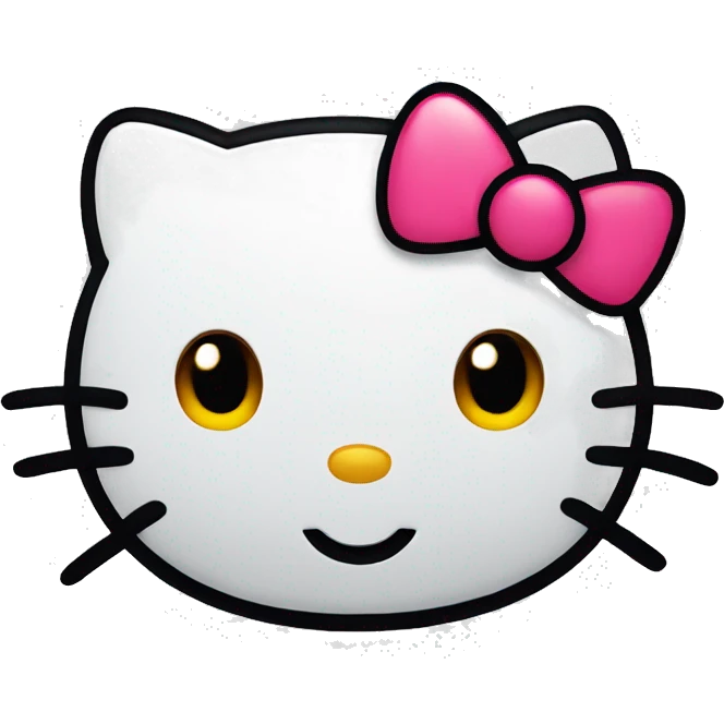 Hello kitty face emoji