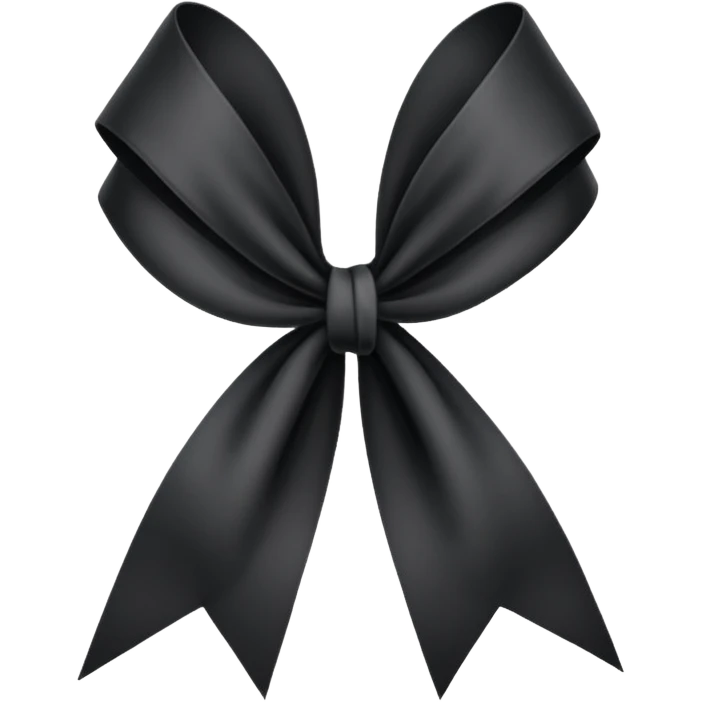 Black ribbon to symbolize respect for loss emoji