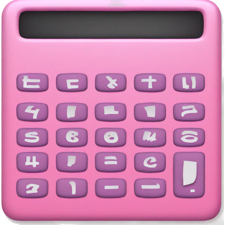 Pink calculator  emoji