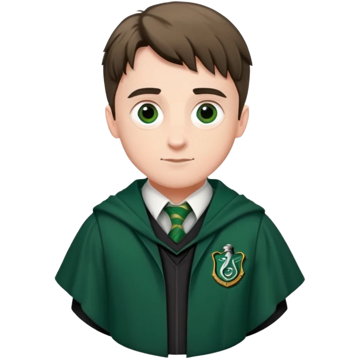 Scott Fern is Adrian Pucey  in harry potter, wear hogwarts slytherin uniform emoji
