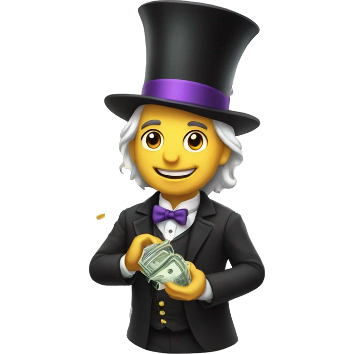 Magician whit bag of money  emoji