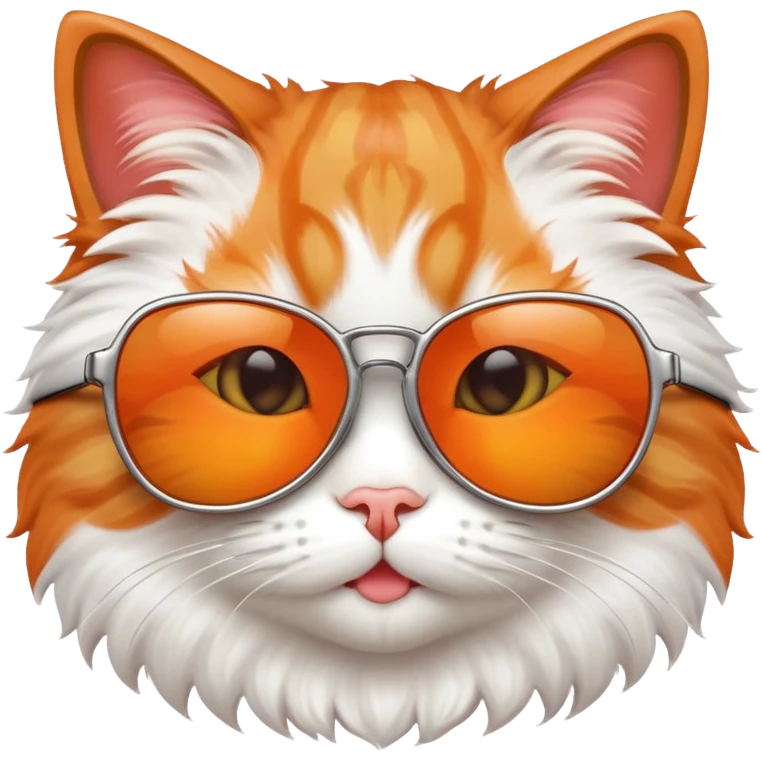 cat wearing sunglasses, playful expression emoji
