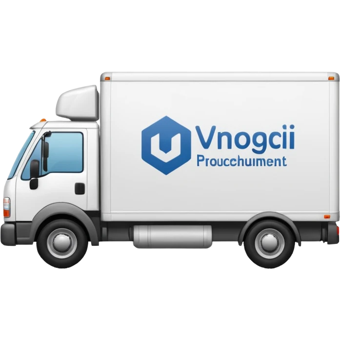 A delivery truck with boxes on the side, representing logistics, warehousing, and procurement. emoji