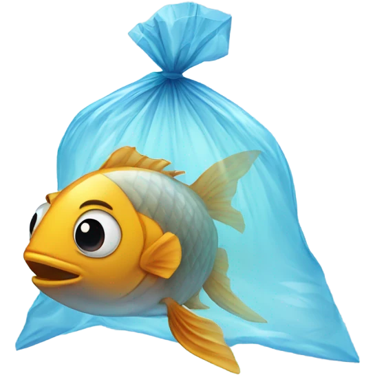 fish in a plastic bag emoji