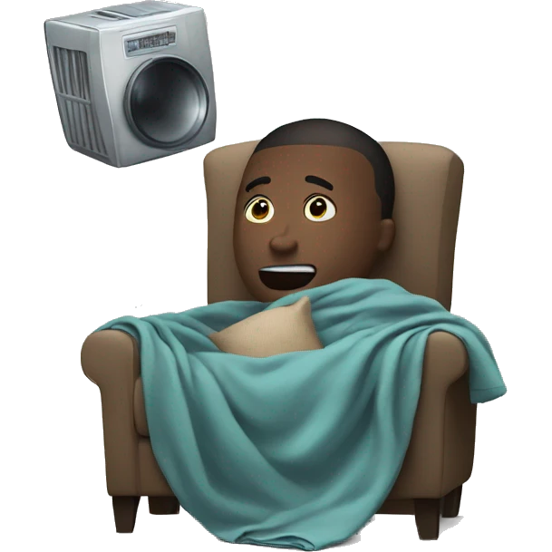 watching trash tv with a blanket emoji