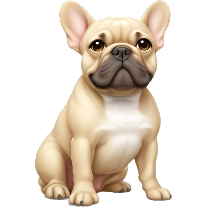 light tan french bulldog emoji