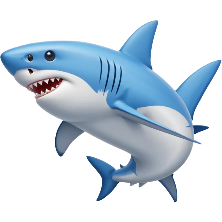 Shark with blue nike shoes emoji
