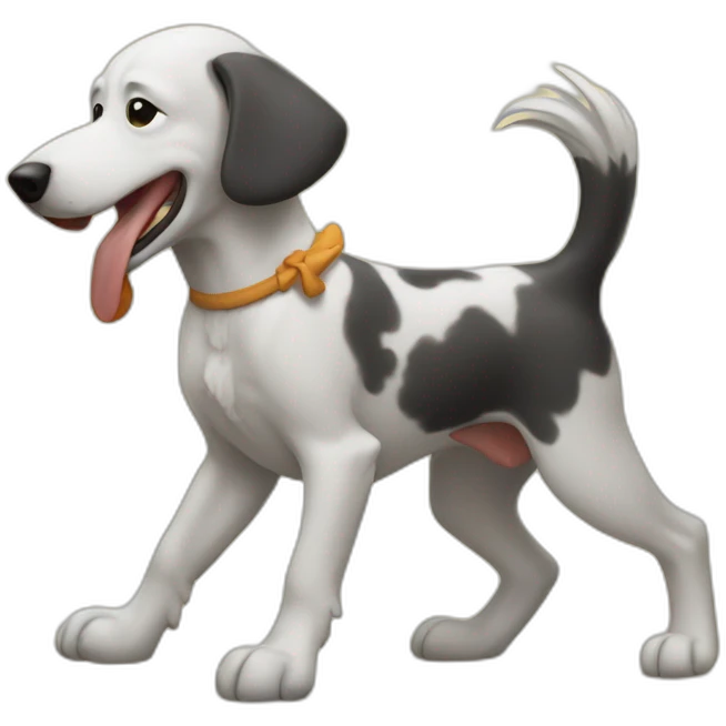 dog humping a chicken emoji