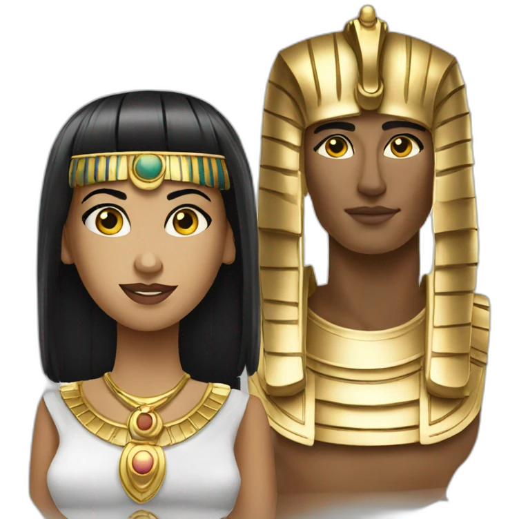 Cleopatra with pc emoji