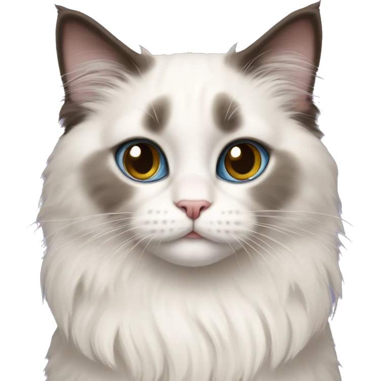 Perfect princess ragdoll kitty emoji