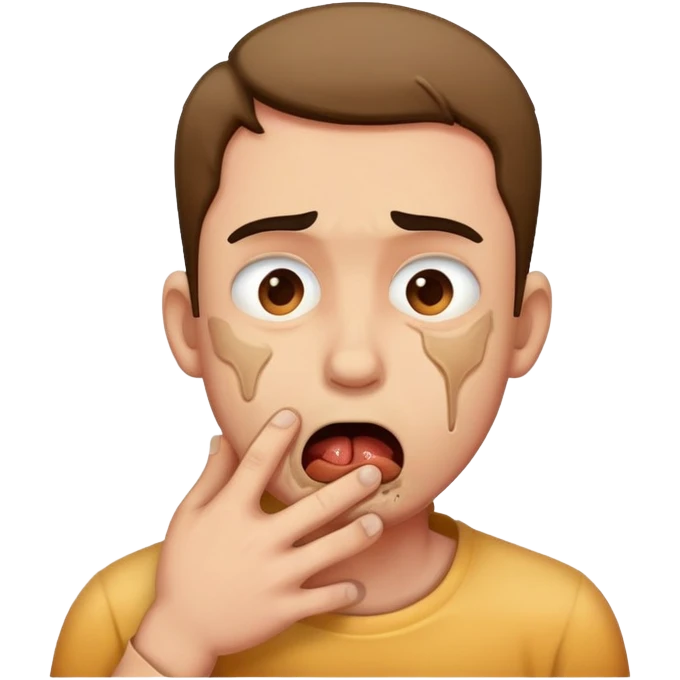 man choking emoji