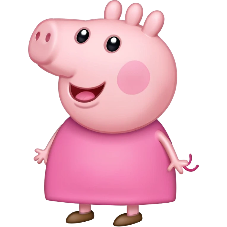 Peppa Pig cartoon character emoji