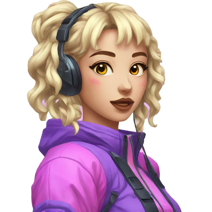 Vaporwave gamer girl emoji