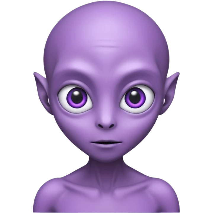 purple alien emoji