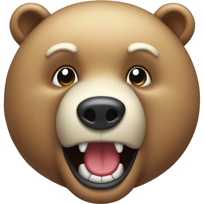salivating bear emoji