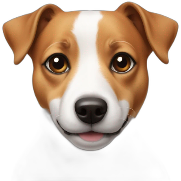 Jack Russell face fat emoji