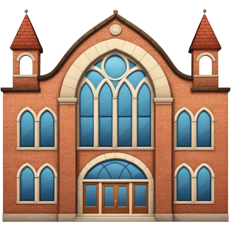 a full view of school building  emoji