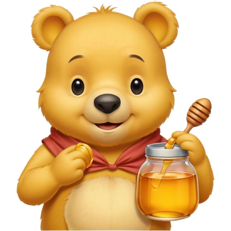 Cute bear like Winnie the pooh emoji