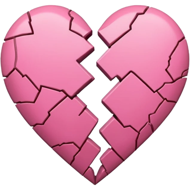 Pink broken heart  emoji