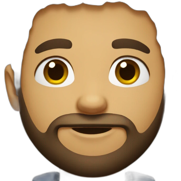 A boy with beard emoji