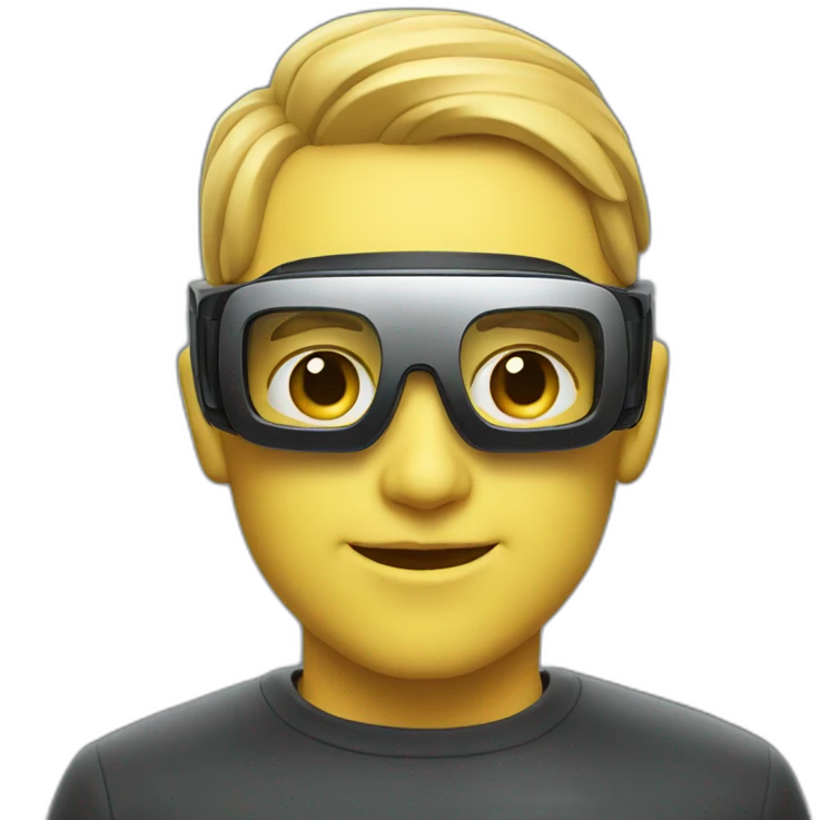 apple vision pro vr glasses emoji
