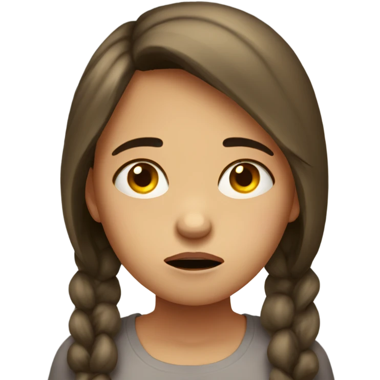 Distraught  girl with tears emoji