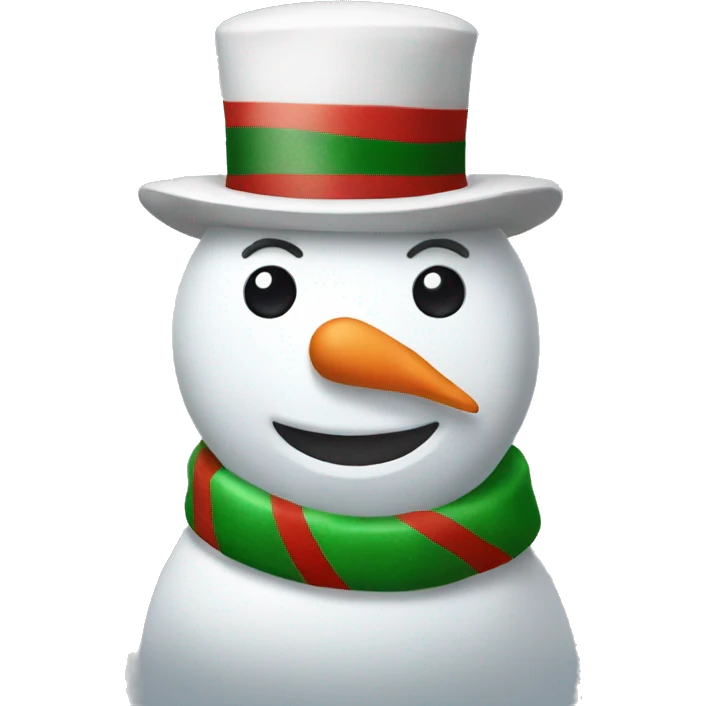 christmas snowman emoji
