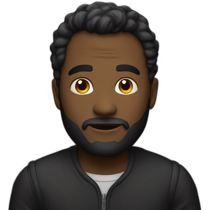 Un noir qui salive emoji
