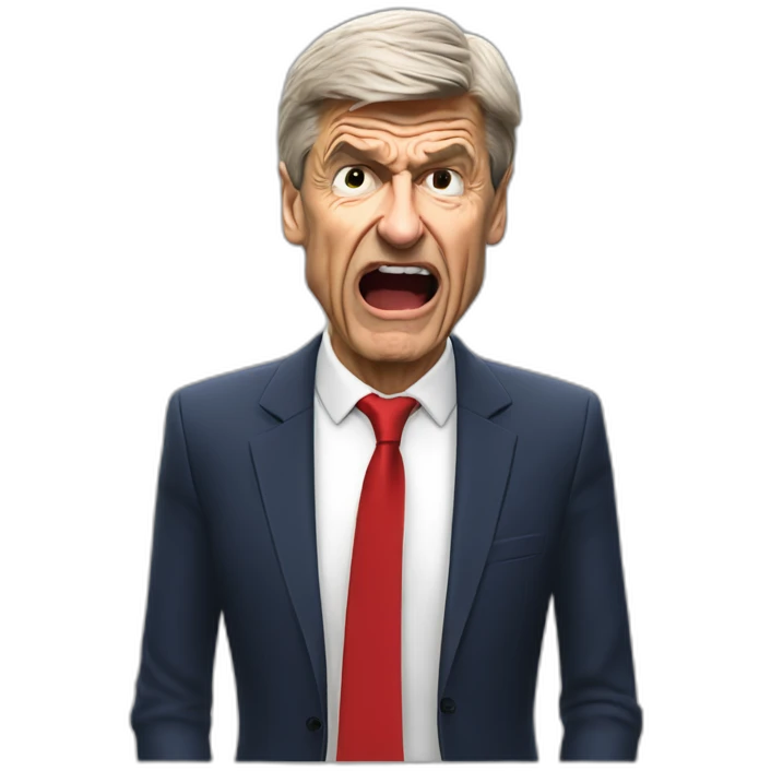 arsene wenger conceding a 95th minute equaliser emoji