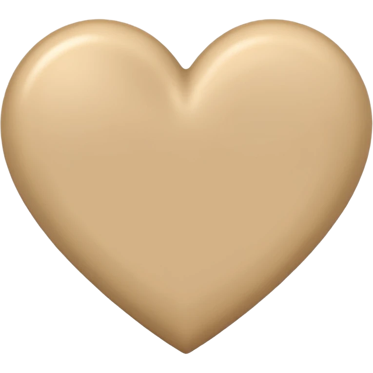 beige hart emoji