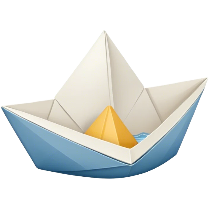 barco de papel emoji