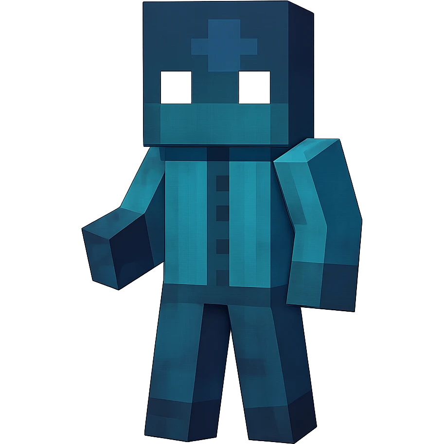 Extract the ??? character (far right, blue) from the image as a separate image with a transparent background, preserving the original style and quality. emoji