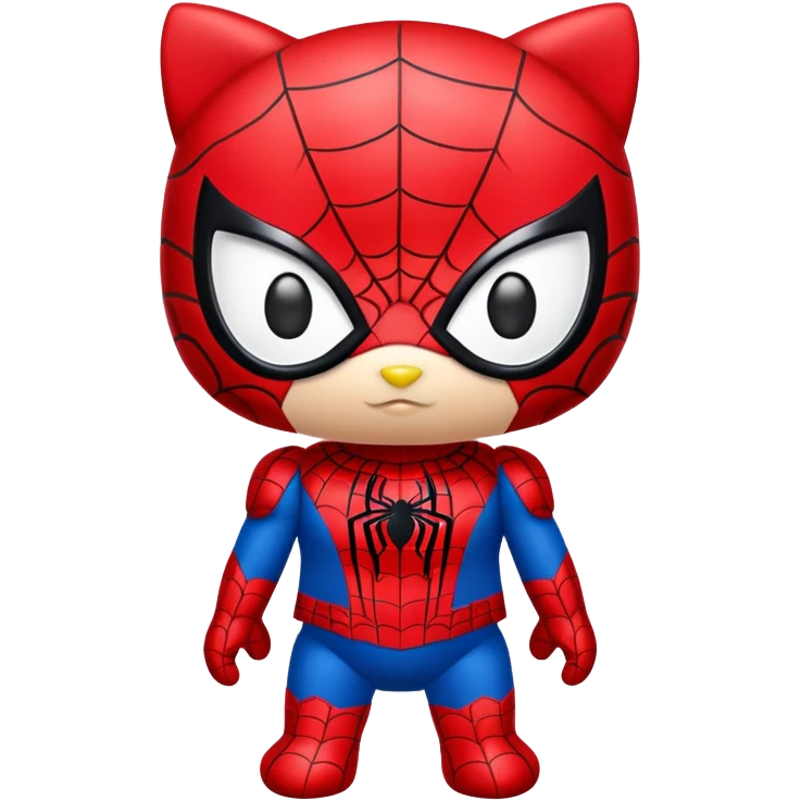 Hellokitty with Spiderman  emoji