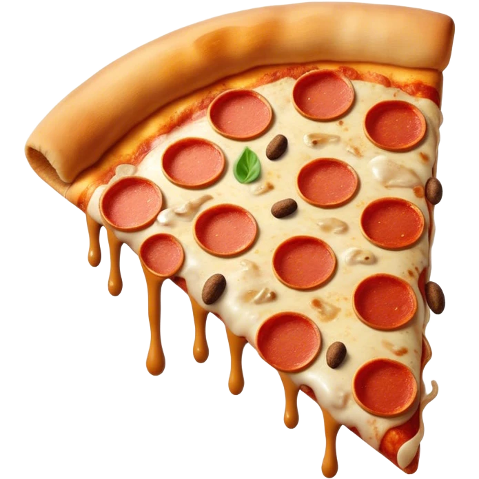 Poop eating pizza emoji