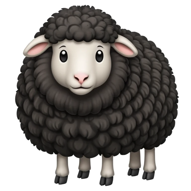 all black sheep emoji