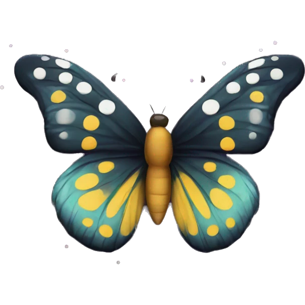 Butterfly with dots  emoji