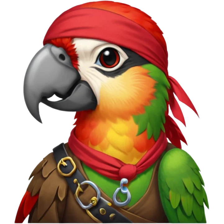 pirate and parrot emoji