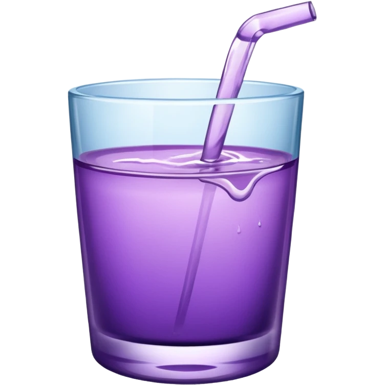 glass of purple water emoji