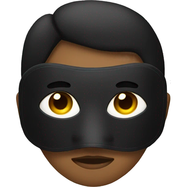 Black sleep mask emoji
